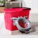 A rectangular bucket, 15 l, pug, with a drain and an exalted, the color of a mix