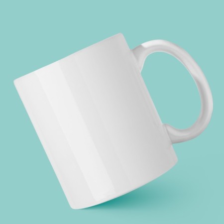 Ceramic mug “I'm here”, 320 ml, white color-2