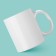 Ceramic mug “I'm here”, 320 ml, white color
