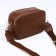 Cross-Bodi Bag on a zipper, brown color