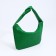 Baget bag with zipper, green color