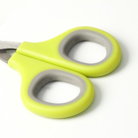 Coger scissors with soft handles, a hole of 8 mm, green-gray-3