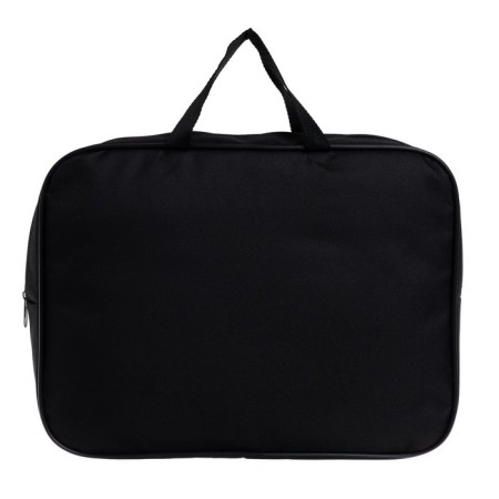 Folder with handles textile A4, 350 x 270 x 70 mm, calligrata "office", inner pocket, black-1
