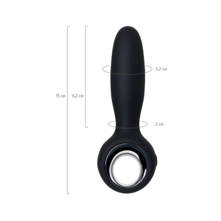 Toyfa Popo Pleasure Sagitta anal stimulator, black color, 9 cm-6