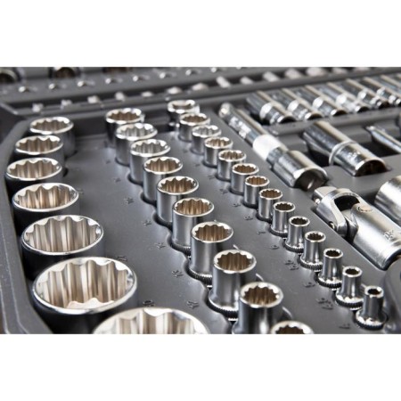 The instrument set Kraft KT700869, 1/2 ", 1/4" 12-sided heads, 107 items-9