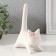 Souvenir Ceramics "Cat White with a long tail and pink flower" 9.4x5.3x14 cm