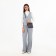 Bag Cross-Bodi with a zipper, gray color
