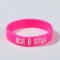 Silicone bracelet "All in the Father" feminine, pink color, 18 cm