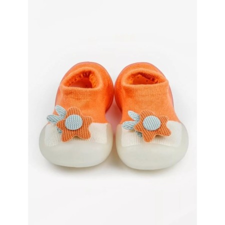 Botins-knees children's first step pure toys with a breathing sole, size 23, color orange