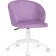 Computer chair Plastic Plastic/velor, white/purple 59x60x78 cm