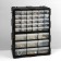 Organizer Universal "Box" 39 seats, plastic, 38.5 × 16 × 47.5 cm, black color