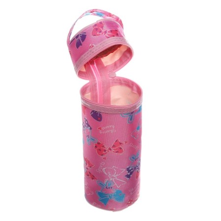 Penal - school tube, on the zipper "bows" pink