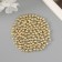 Beads for creativity plastic "Stars" set of 150 pcs gold 0.6x0.6x0.4 cm