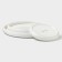 Magistro OliveQueen plates, 3 pcs: D = 14/13 cm, porcelain, white