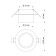 Lamp built -in Novotech. Lirio, 9W, GU10, 60x98x98 mm, white color