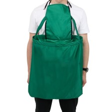 Apron for harvesting, one zipper pocket, green, Kangaroo, Greengo