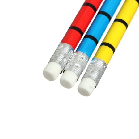 Chernographic pencil with the eraser "stripes", hardness of NV-3