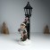 Souvenir Polystone Light "Hedgehogs in winter outfits at the lamppost" 12.5x10.5x31.5 cm