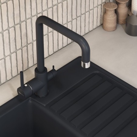 Kitchen mixer Uperwood UPD-004, with a channel for filtered water, color 01 chrome/coal 1030251-1
