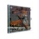 Carting clock is wall-mounted, interior "leopard" silent, 25 x 35 cm