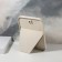 Mirror on a stand, mirror surface 16 × 24 cm, beige color