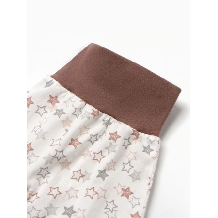 A set for a newborn (hat/blouse/slider) "stars", color Beige, height 56 ​​cm-3