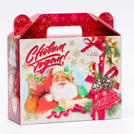 Gift box New Year's good traditions 23 x 8.5 x 23 cm-1