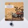 Bulak-re-ruler "Good luck on the road", 6 cm, blue color in silver