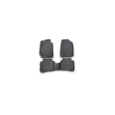 Rugs in the salon Hyundai Solaris, 2010-2014, 4 pcs. (polyurethane)