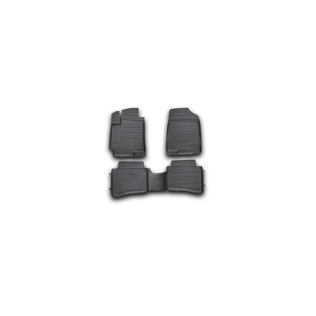 Rugs in the salon Hyundai Solaris, 2010-2014, 4 pcs. (polyurethane)