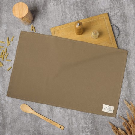 Ethel towel ECO, col. olive, 40x68/+-2 cm, 70% HL, 30% linen, 190 g/m2