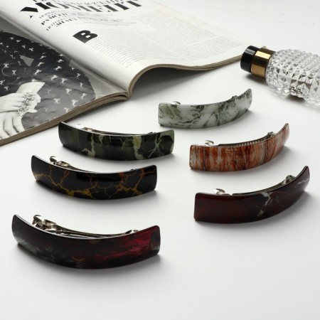 Half-out hair clip "Aliot" 9 cm, mix-2