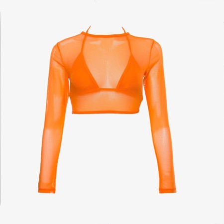 Separate male swimsuit minku with a top color orange, size 48-9