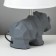 Table lamp 16544/1 E14 40W gray 22.5x22.5x35 cm Risalux