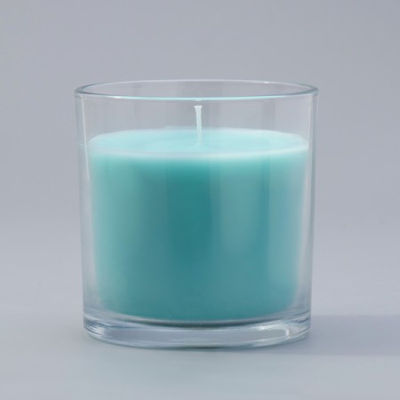 Aromatic giant in a glass "turquoise sky", soy wax, 10x10 cm-2