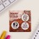 Icons sunset set 3 pcs d = 25 mm "black and white" 7x7 cm