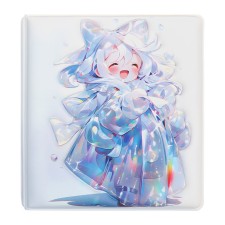 Notebook Gift Book 96l, line, color block, PVC 3D anime cover (9.5x10.5cm)