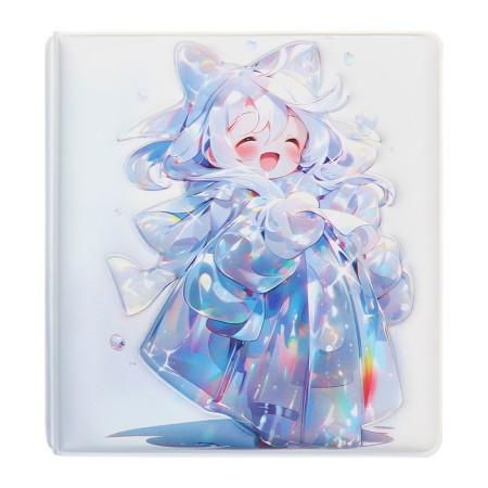 Notebook Gift Book 96l, line, color block, PVC 3D anime cover (9.5x10.5cm)