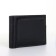 Male purse without fastening, black color