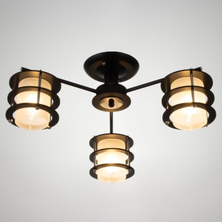 Chase "Agan" E27 3x60W Black-Serebly 53x53x30 cm Bayerlux-1