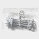 Pannings for trousers and skirts with clamps, set 10 pcs, 30 × 12.5 cm, white color