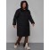 Coat insulated winter female, size 50, black color