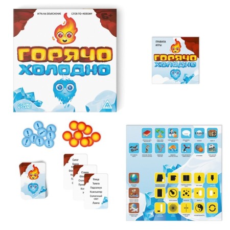 Board game "hotly cold", 6+-1