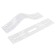 Frames for the license plate Pro, silicone with metal. Osnovaya, 2 pcs., Fended, white Adfc036