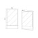 Viant mirror “Malta 50” 500x134x850 mm, right/left, without light