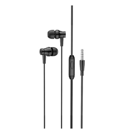 Headphones Borofone BM67 Talent, vacuum, microphone, jack 3.5 mm, cable 1.2 m, black-1