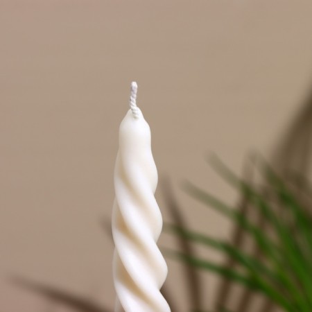 Candle twisted two -tone 2.2x2.2x18 cm, soy wax mix-2