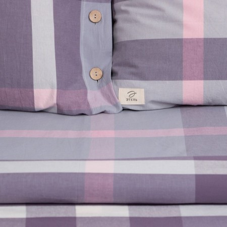 Bedding Ethel euro "Cell" 200x220 cm, 220x240 cm, 50x70-2pcs, 100% greedy cotton, 140g/m2-3