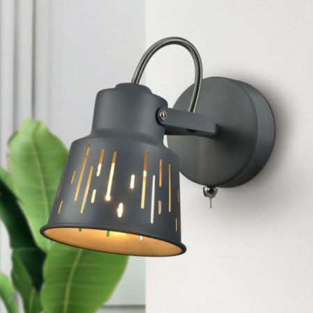 Lamp wall-flowing spot Rivoli Kalma 1he27, 40 watts with a switch with a switch-3