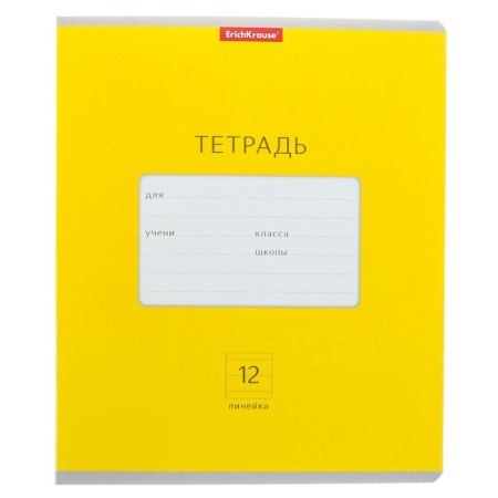 Notebook 12 sheets in the line "Classic Bright", cardboard cover 170 g/m2, mix-2